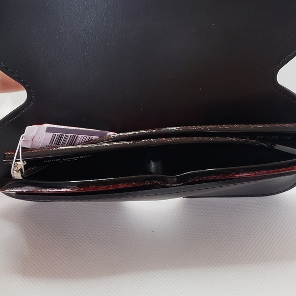 Yves Saint Laurent París Red Gritter Sunglasses - Picture 7 of 12